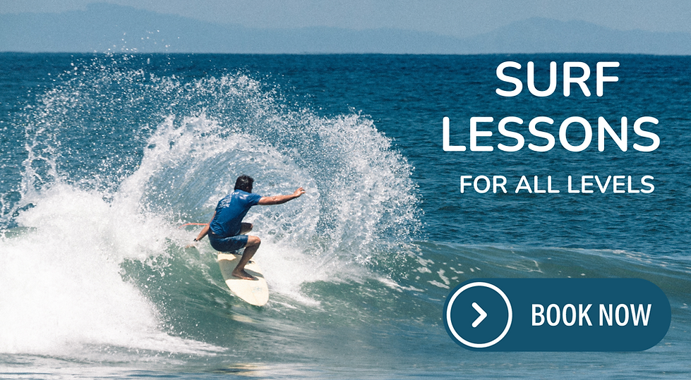 Dominical Surf School - beachfront location