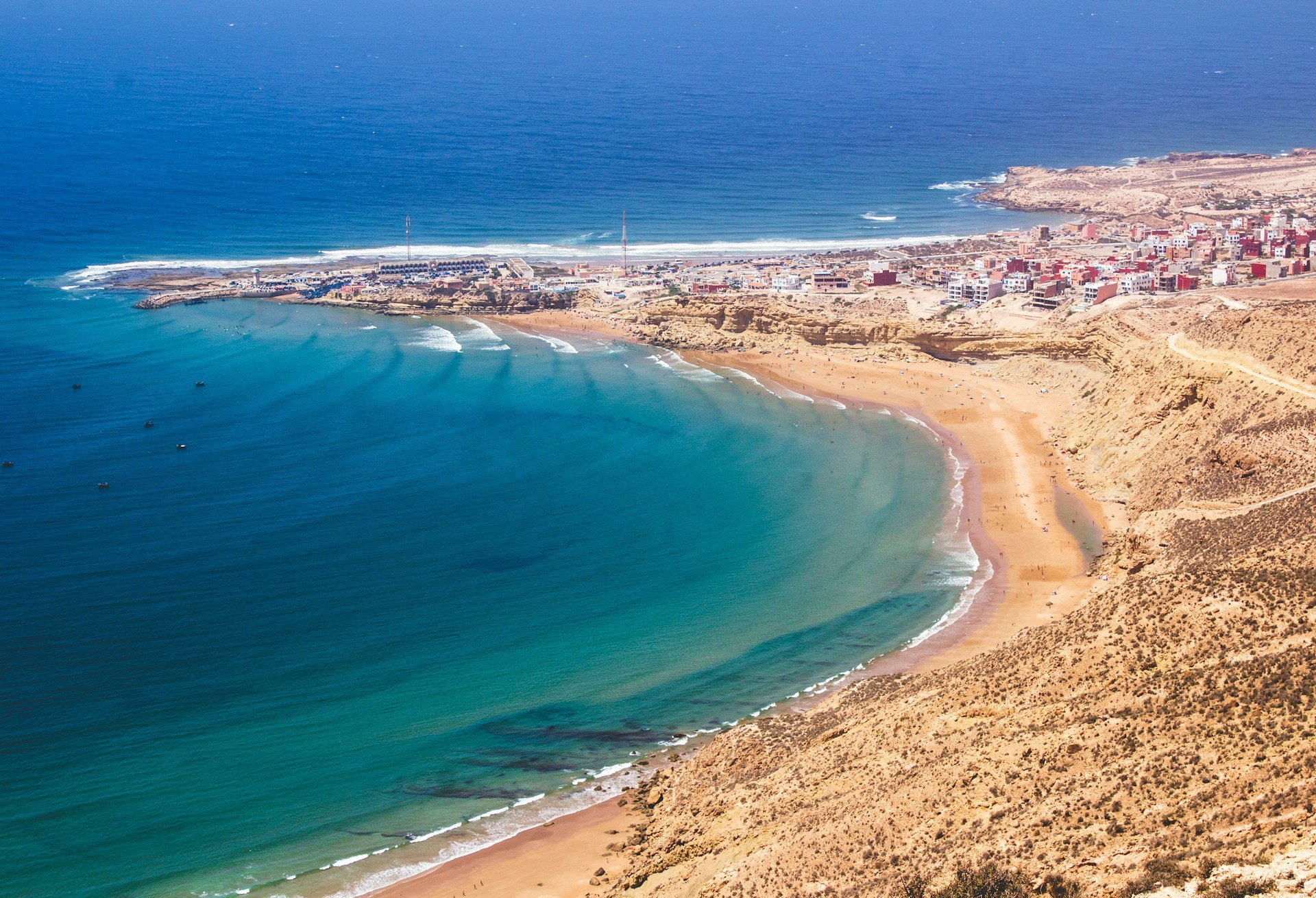 Imsouane coastline and fishing village. Photo: Louis Hansel